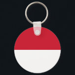 モナコ国旗 キーホルダー<br><div class="desc">モナコ国旗。</div>