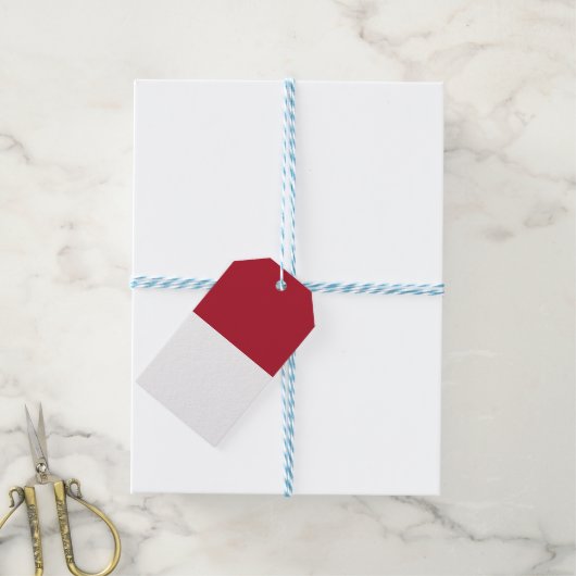 モナコ国旗 ギフトタグ (より糸付き)