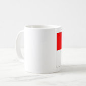 モナコ国旗 コーヒーマグカップ (正面左)
