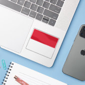 モナコ国旗 シール (ノートパソコンとiPhone)