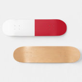 モナコ国旗 スケートボード (横)