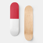 モナコ国旗 スケートボード (正面)