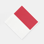 モナコ国旗 スタンダードランチョンナプキン (角)