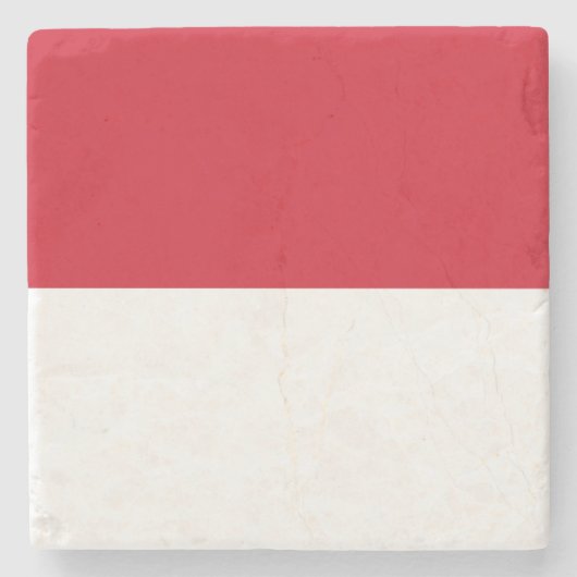 モナコ国旗 ストーンコースター (正面)