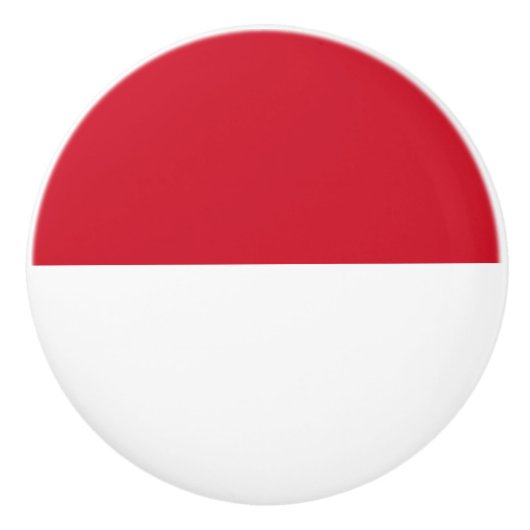 モナコ国旗 セラミックノブ (正面)