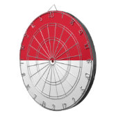 モナコ国旗 ダーツボード (正面右)