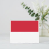 モナコ国旗 – ドラポーデモナコ ポストカード (スタンド正面)