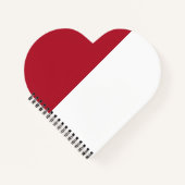 モナコ国旗 ノートブック (正面)