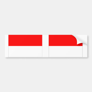 モナコ国旗 バンパーステッカー