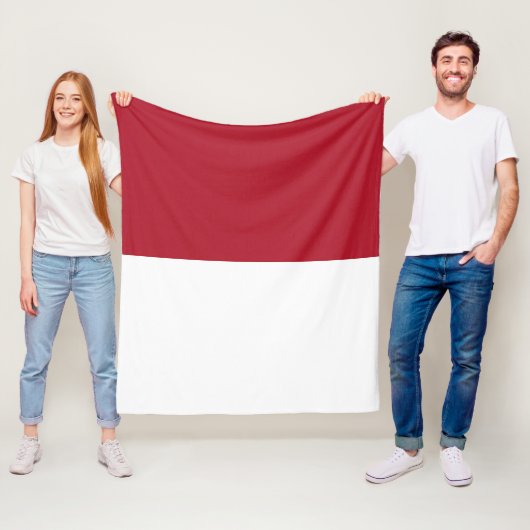 モナコ国旗 フリースブランケット (インサイチュ)