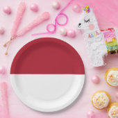 モナコ国旗 ペーパープレート (パーティー)