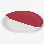 モナコ国旗 ペーパープレート (アングル)