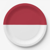 モナコ国旗 ペーパープレート (正面)