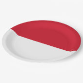 モナコ国旗 ペーパープレート (アングル)