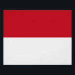 モナコ国旗 ポスター<br><div class="desc">モナコ国旗。</div>