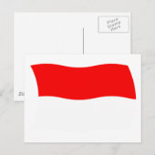 モナコ国旗 ポストカード (正面/裏面)