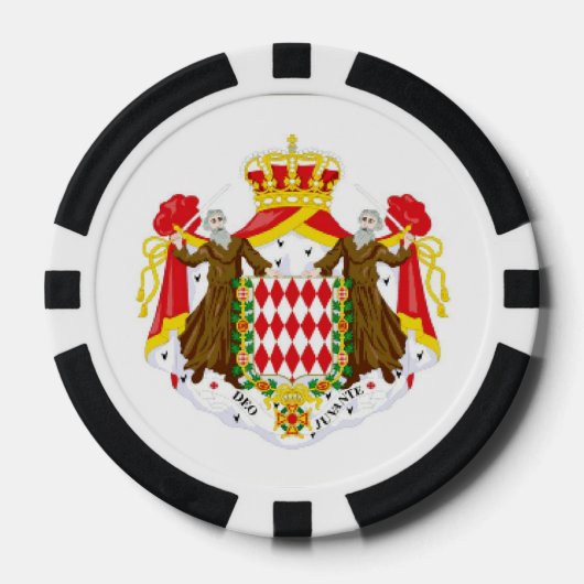モナコ国旗 ポーカーチップ (正面)