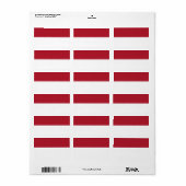 モナコ国旗 ラベル (フルシート)