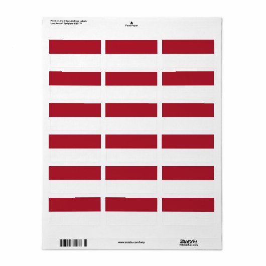 モナコ国旗 ラベル (フルシート)