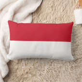 モナコ国旗 ランバークッション (ブランケット)