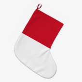 モナコ国旗 ラージクリスマスストッキング (正面 (吊り時))