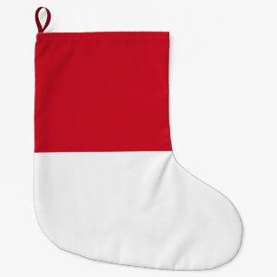 モナコ国旗 ラージクリスマスストッキング