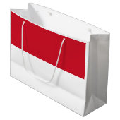 モナコ国旗 ラージペーパーバッグ (正面アングル)