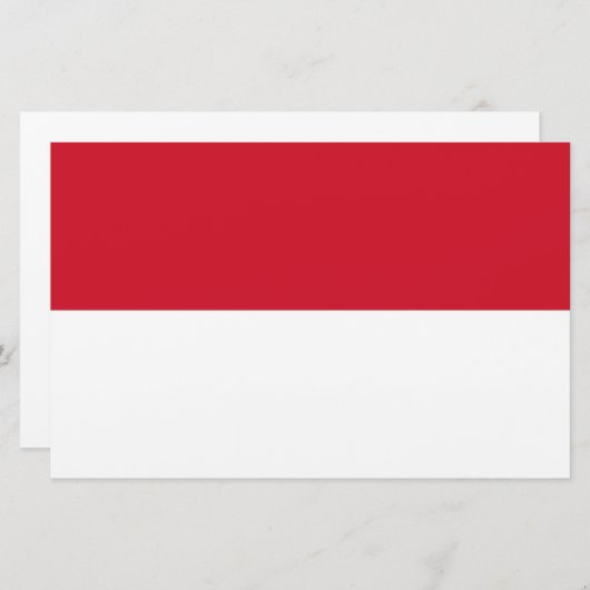 モナコ国旗 便箋 (正面/裏面)