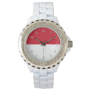 モナコ国旗 腕時計