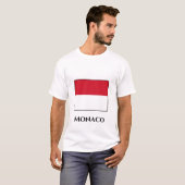 モナコ国旗 Tシャツ (正面フル)