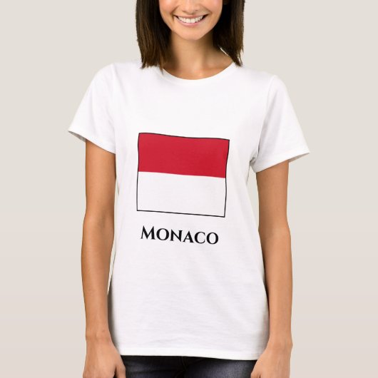 モナコ国旗 Tシャツ (正面)