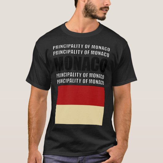 モナコ国旗 Tシャツ (正面)