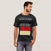 モナコ国旗 Tシャツ (正面フル)
