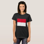 モナコ国旗 Tシャツ (正面フル)
