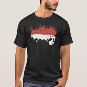 モナコ土産女性男性へ国旗1 Tシャツ