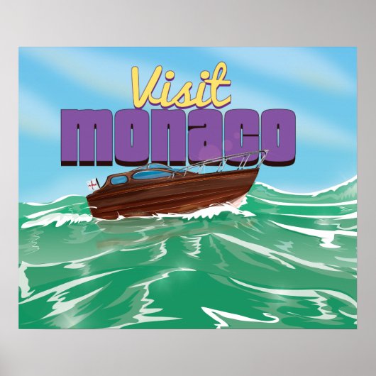 モナコ旅行ポスター ポスター (正面)