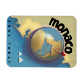 モナコ旅行ポスター マグネット (横)