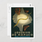 モナコ海洋博物館 水族館 アート ポストカード (正面/裏面)