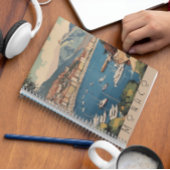 モナコ港を見下ろすヴィンテージ旅行のポスター プランナー手帳