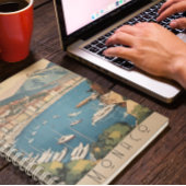 モナコ港を見下ろすヴィンテージ旅行のポスター プランナー手帳