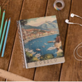 モナコ港を見下ろすヴィンテージ旅行のポスター プランナー手帳