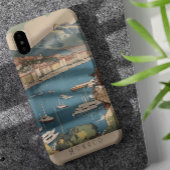 モナコ港を見下ろすヴィンテージ旅行のポスター Case-Mate iPhoneケース