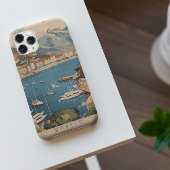 モナコ港を見下ろすヴィンテージ旅行のポスター Case-Mate iPhoneケース