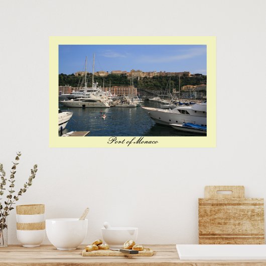モナコ港 ポスター (キッチン)