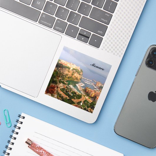 モナコ磁石 シール (ノートパソコンとiPhone)