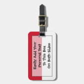 モナコ簡単ID個人用フラグ ラゲッジタグ (正面縦)