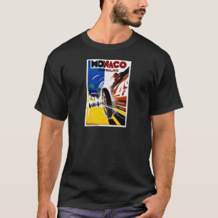 モナコ1931年グランプリ-ヴィンテージの競争ポスターの Tシャツ