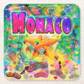 モナコ エポック アワーコースター スクエアペーパーコースター (正面)