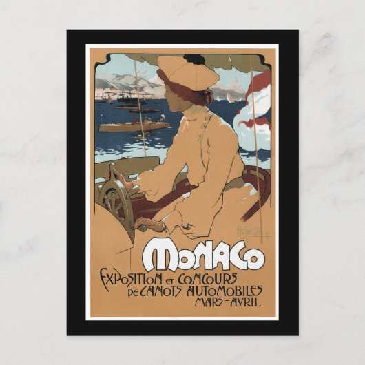 モナコ/コンクール・ド・カノッツ， 1900 ポストカード (正面)