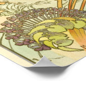 モナコ、モンテカルロ、ケミンズデファーP.L.Mミュシャ ポスター (角)